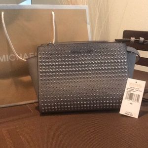 Michael Kors Leather Selma Stud purse